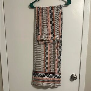 Geometric Patterned wide leg pants